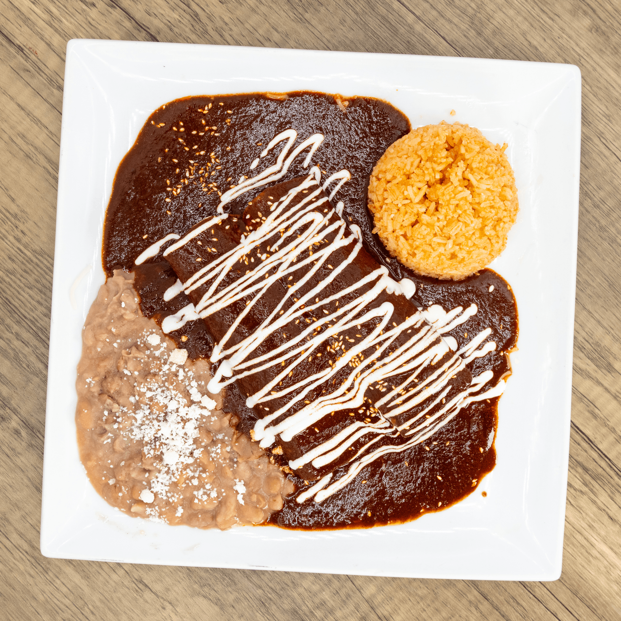 Mole Enchiladas.